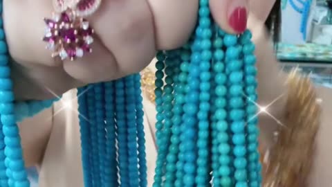 250528-10 The Natural Turquoise Bead Strand: Geological Almanac Around the Neck