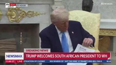 South African President humiliated as Trump shows shocking footage of white farmer murders