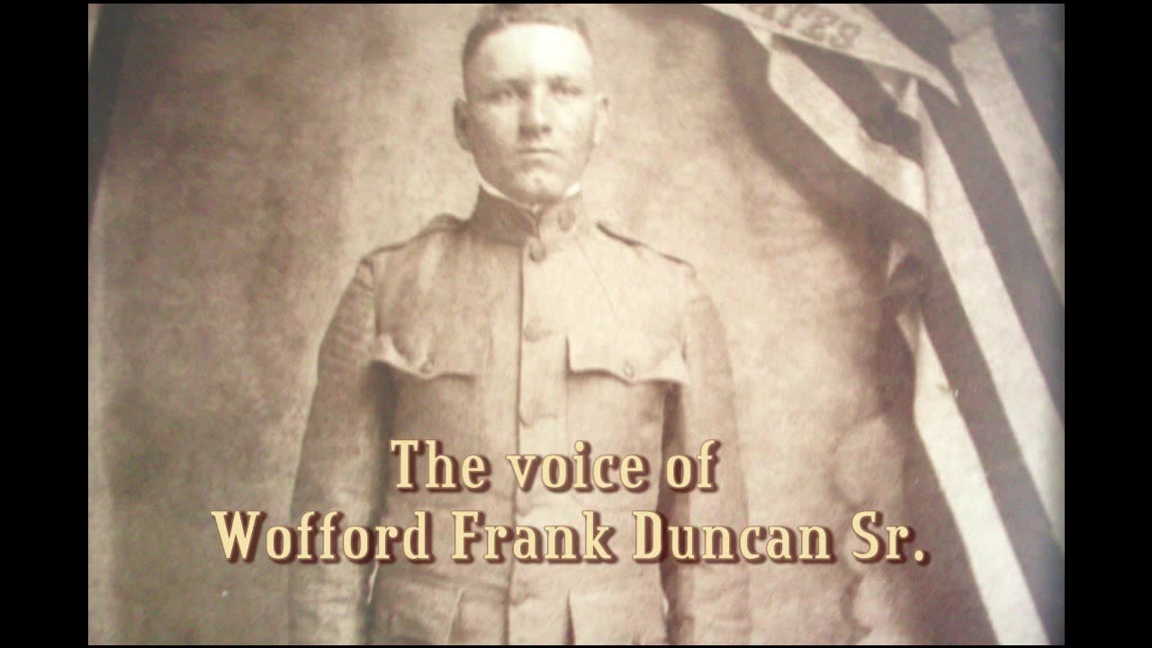 Just Thoughts Presents an interview with World War 1 Veteran W. Frank Duncan Sr.