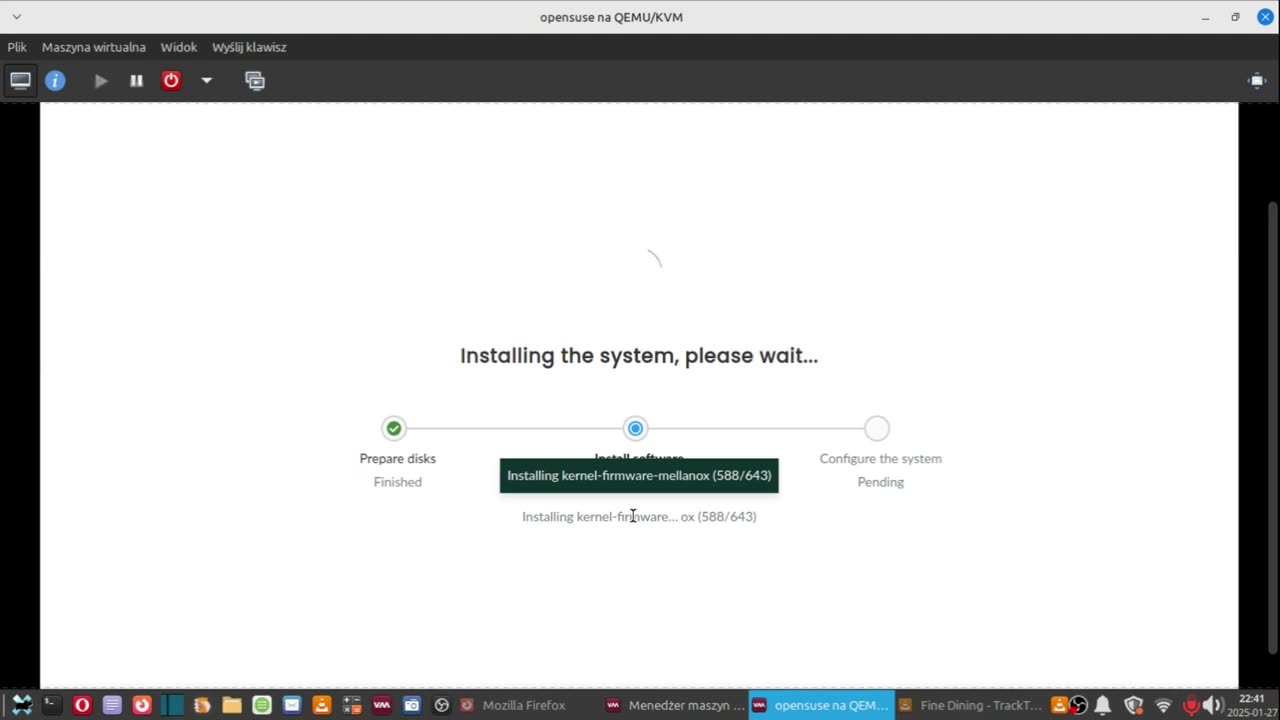 Instalator Agama 11 i instalacja openSUSE Leap 16.0 alfa