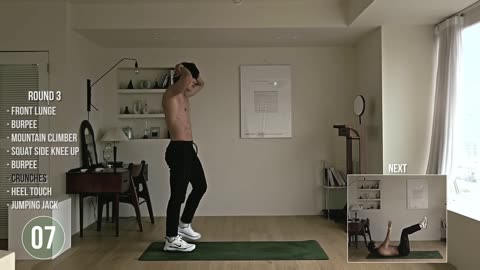 15 20 Min FULL BODY WORKOUT Fat Burn No Equipment (Level 3)