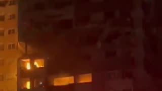 BREAKING: Multiple buildings on fire in Tehran, Iran amid Israeli airstrikes.