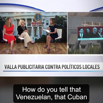 María Herrera CORRIGE a presentadora sobre lo que realmente fue la promesa del Presidente Trump