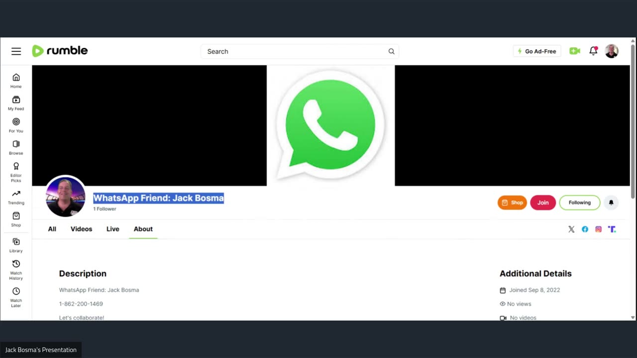 WhatsApp Friend: Jack Bosma