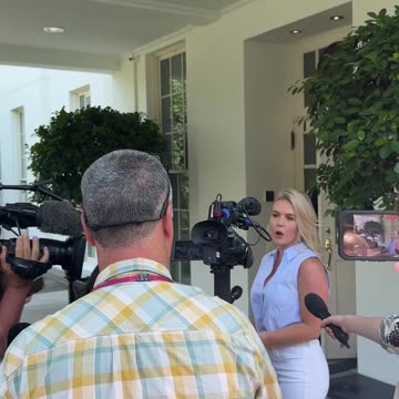 The fake news is running after Karoline Leavitt.