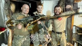 😅 Soldiers of the Third Assault Brigade stole a PKM machine gun from the enemy.
