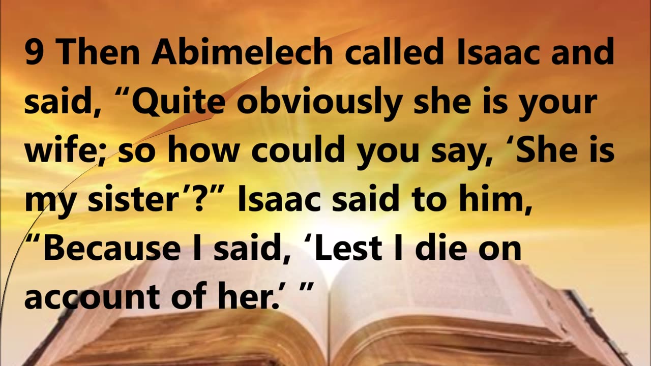 Isaac is rebuked by a pagan king