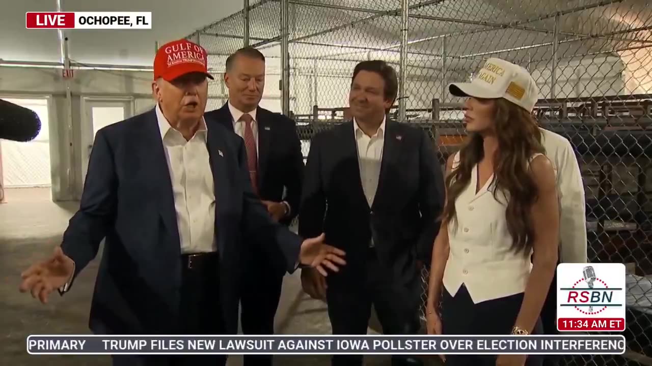 Trump at Alligator Alcatraz: "Biden wanted me in here, that son of a bitch."