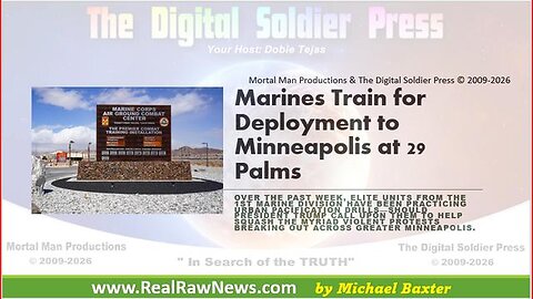 At 29 Palms, Marines Train for Deployment to Minneapolis