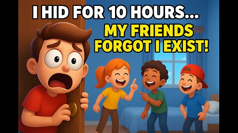 I HID FOR 10 HOURS… My Friends Forgot I Exist! 😱 | 3D Cartoon Hide & Seek Gone Wild PART-2