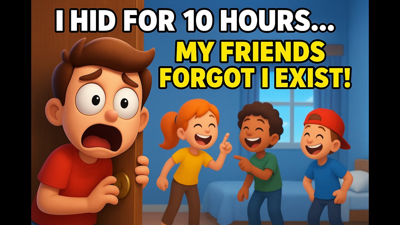 I HID FOR 10 HOURS… My Friends Forgot I Exist! 😱 | 3D Cartoon Hide & Seek Gone Wild PART-2