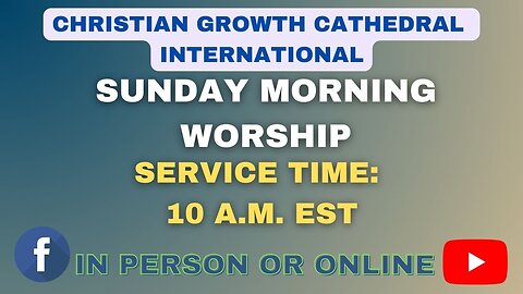C.G.C. Sunday Morning Service (September 14th 2025)