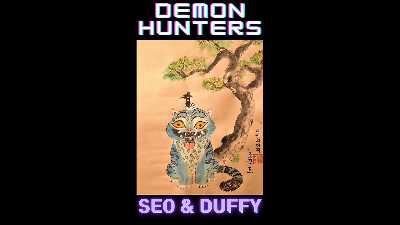 Korean Tiger & Magpie from Demon Hunters – A Unique Folk Art Gift!