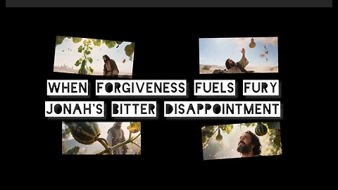 When Forgiveness Fuels Fury: Jonah's Bitter Disappointment