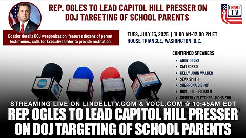 LIVE: DOJ Targeting of Parents Exposed — Watch the Capitol Hill Presser