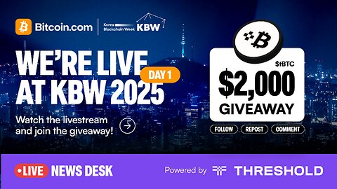 🚨 LIVE from Korea Blockchain Week 🚨 News, Interviews, Insights, Alpha | Powered by Threshold
