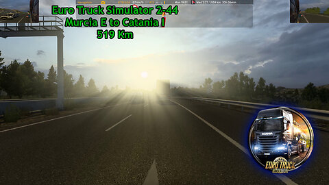 Euro Truck Simulator 2-44, Murcia E to Catania I, 519 Km