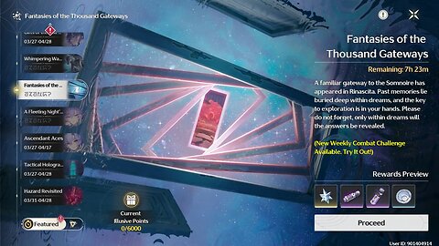 "Fantasies of the Thousand Gateways" - Wuthering Waves (31 March - 06 April)