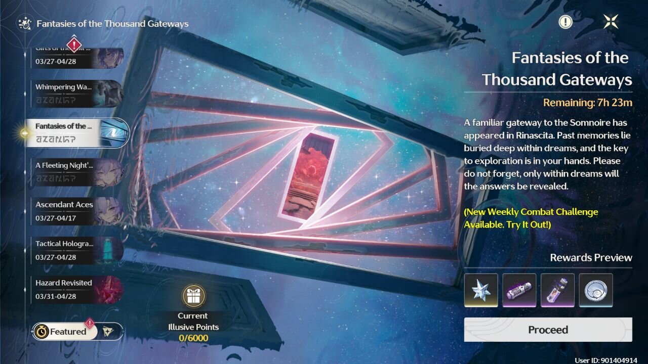 "Fantasies of the Thousand Gateways" - Wuthering Waves (31 March - 06 April)