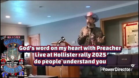 God’s word on my heart with Preacher Live at Hollister rally 2025 do people understand you