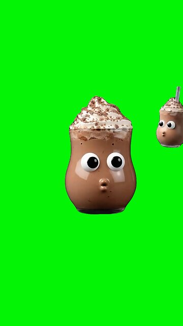 Niche Drinks Drinking Themselves | Green Screen #niche #aifruit #drinks #ai #asmr #relax #veo3