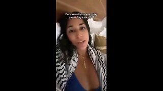 Palestinian woman living in the U.S. : "Burning the American flag is such a beautiful sight