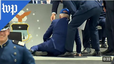 Biden falls at Air Force Academy graduation ceremony