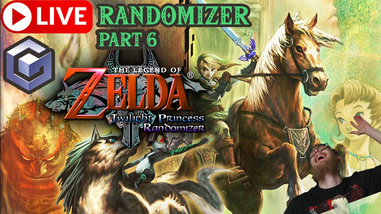 🔴LIVE - TWILIGHT PRINCESS Randomizer Livestream! Part 6! Actual Gamecube! #twilightprincess #gcn