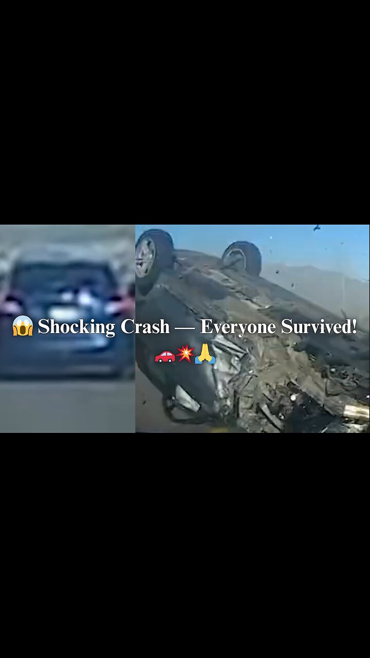😱 Shocking Crash — Everyone Survived! 🚗💥🙏