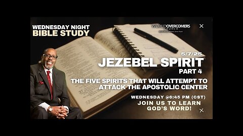 The Five Spirits That Will Attempt to Attack the Apostolic Center (Jezebel Spirit: Part 4)