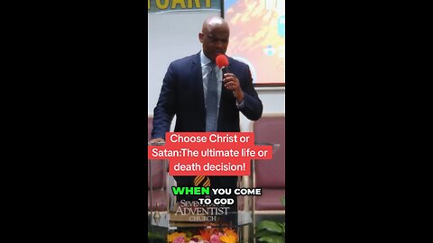 Choose Christ or Satan:The ultimate life or death decision!