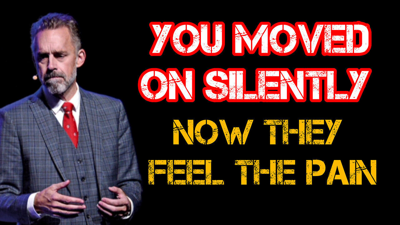 You have MOVED on SILENTLY now they FEEL the PAIN