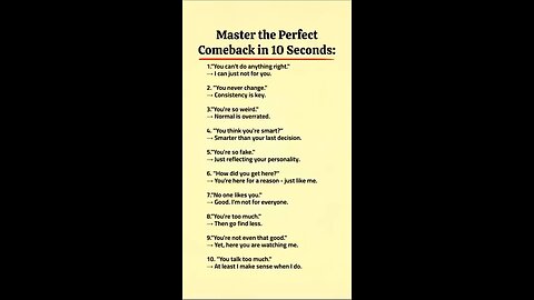 master the perfect come in 10 seconds