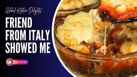 A friend from Italy showed me this recipe ! The best dinner ! Global Kitchen Delights!