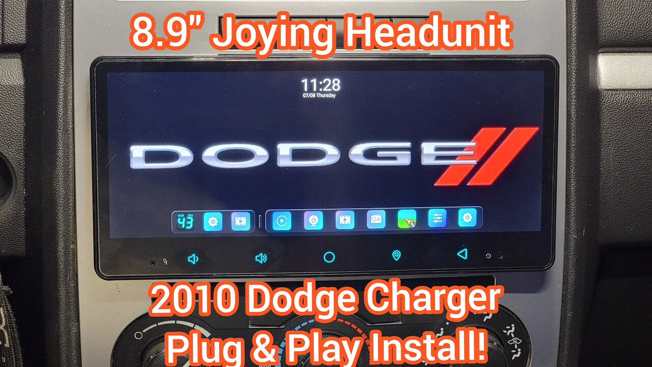 Joying 2010 Dodge Charger 8.9" Wide-Screen Plug & Play radio & backup camera install...