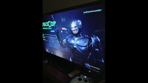 Gaming Robocop for a while this morning, and chillin!!
