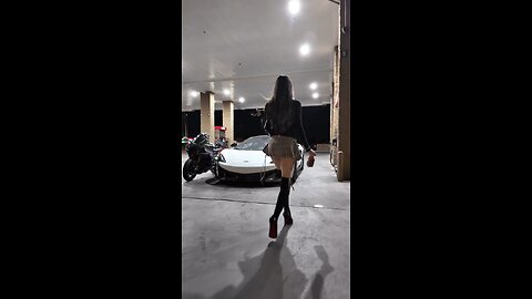 Walking out at the gas station like