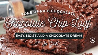 Chocolate Chip Cake Loaf | Loaded with Chocolatey Goodness!