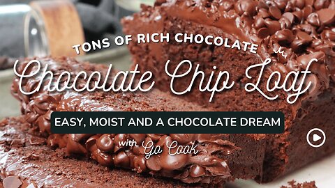 Chocolate Chip Cake Loaf | Loaded with Chocolatey Goodness!