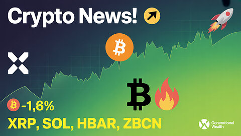 Crypto News TODAY: XRP, Solana, HBAR Surge! Bitcoin Dips