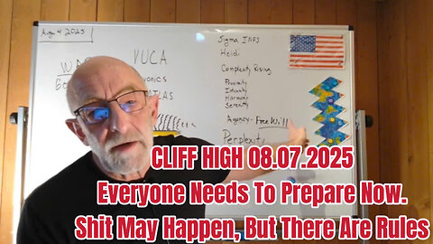 CLIFF HIGH 08.07.2025: Everyone Needs To Prepare Now.Shit May Happen, But There Are Rules
