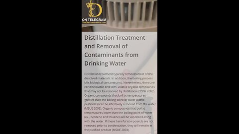 Tap water is poison…