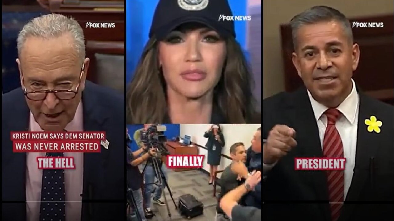 DHS Kristi Noem ‘sick of politics’ after Dem senator interrupts press conference