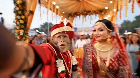 bandar ki shadi ladki ke sath? 🤣😂