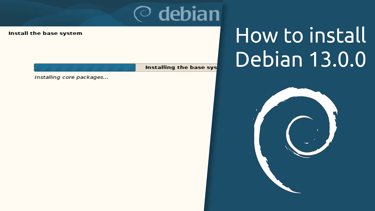 How to install Debian 13.0.0 "trixie"