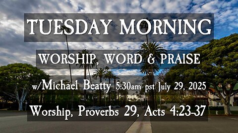 🌤️TUESDAY MORNING✝️