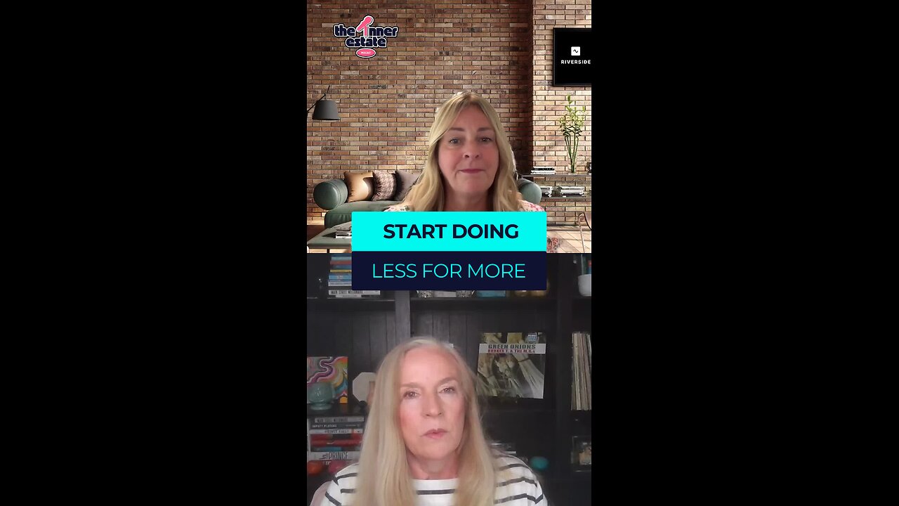 Start Doing Less for More