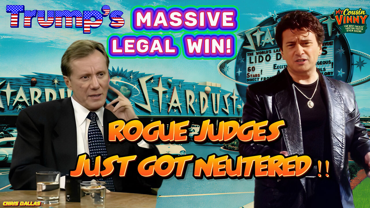 Trump’s MASSIVE Legal Win! He Gets Justice At Last! Rogue Judges Just Got Neutered! Vinny & Lester!