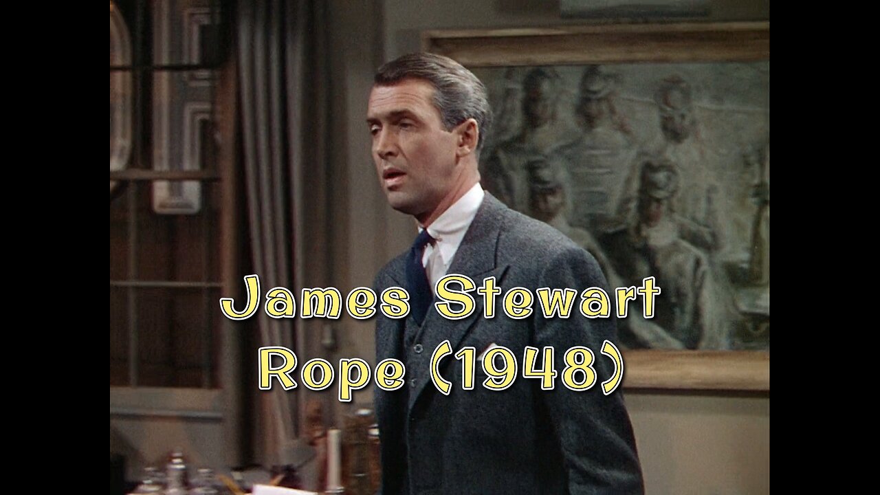 "Rope (1948) – James Stewart's Masterful Mind Game Alfred Hitchcock Classic"
