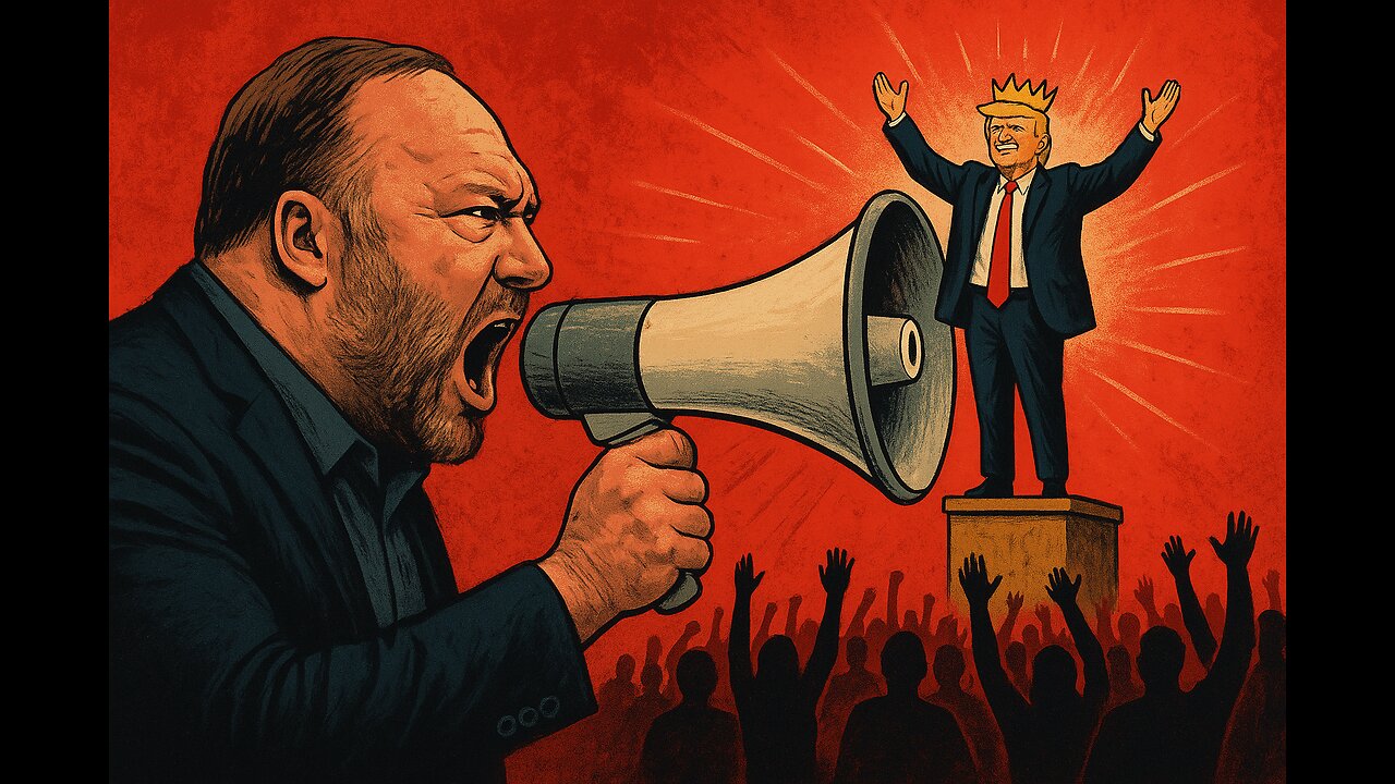 Alex Jones brought Rise To MAGA and Trump